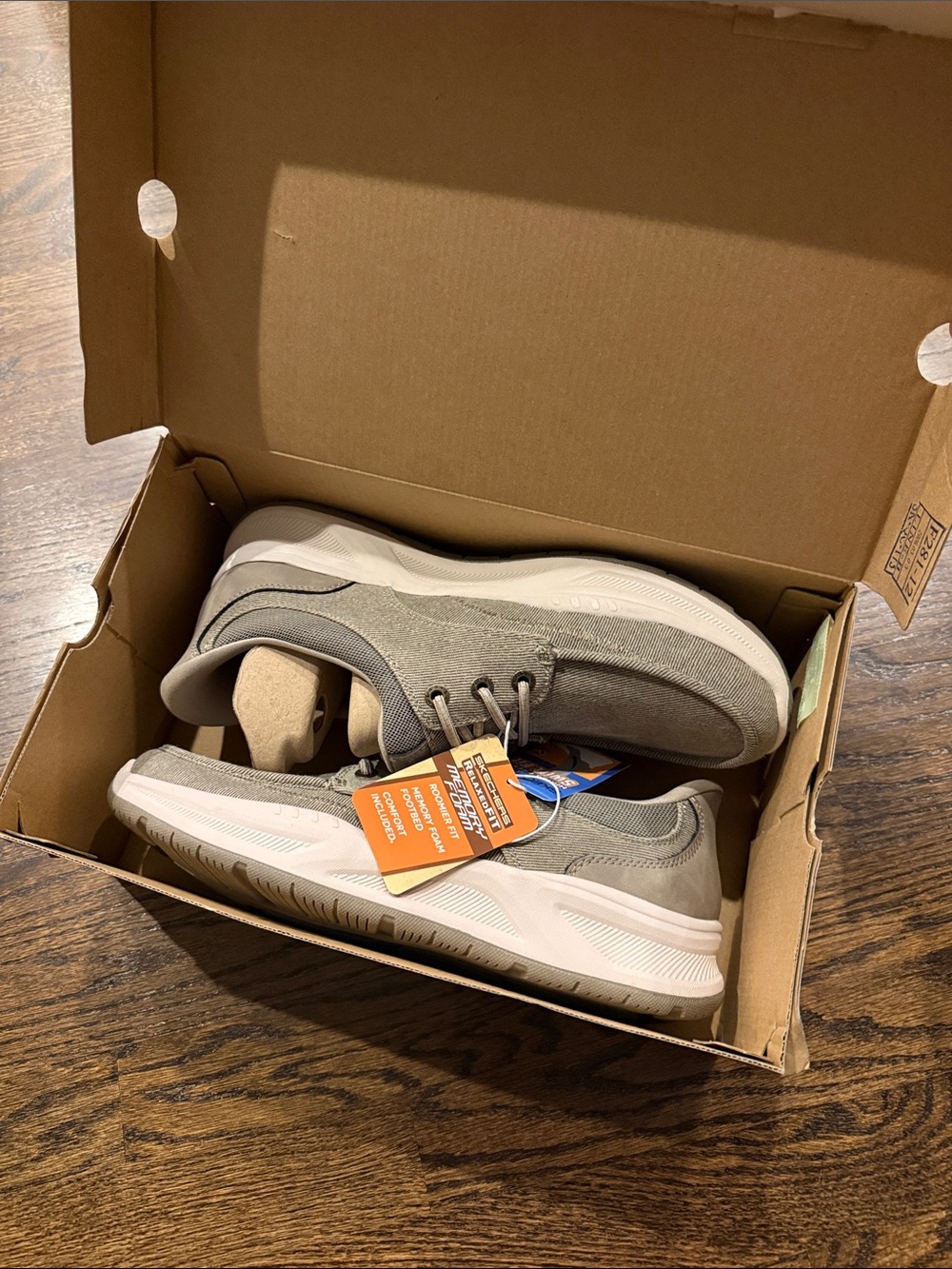 Men's Casual Canvas Sneakers in taupe size 12
